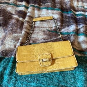 Yellow Liz Claiborne with chain strap